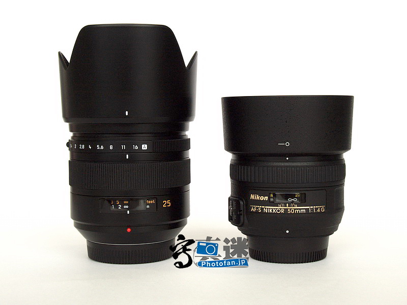 LEICA D SUMMILUX 1.4/25 ASPH. v.s Nikon AF-S NIKKOR 50mm F1.4-4