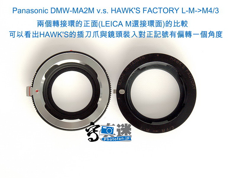 Panasonic DMW-MA2M v.s. HAWK'S FACTORY L-M->M4/33