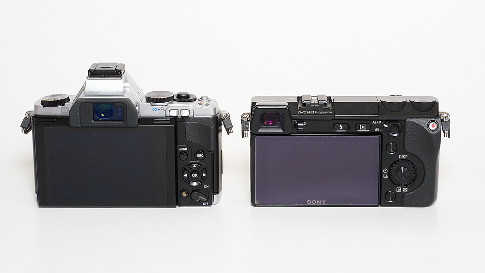 OLYMPUS OM-D E-M5 versus SONY NEX-7