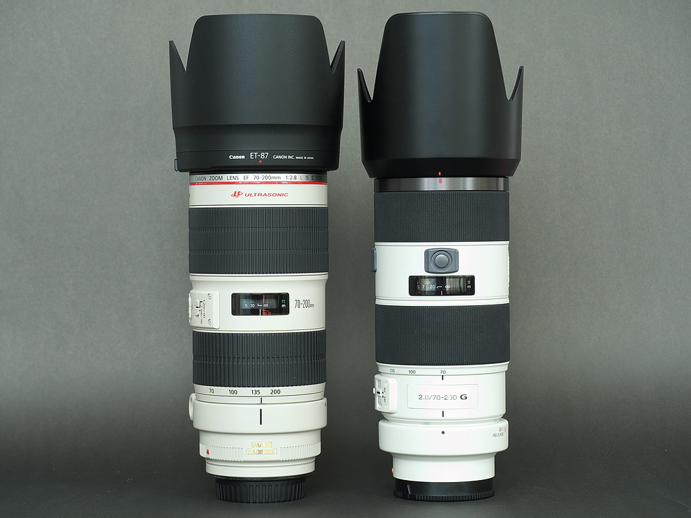 Canon EF 70-200mm F2.8 L IS II USM versus SONY 2.8/70-200mm G SSM