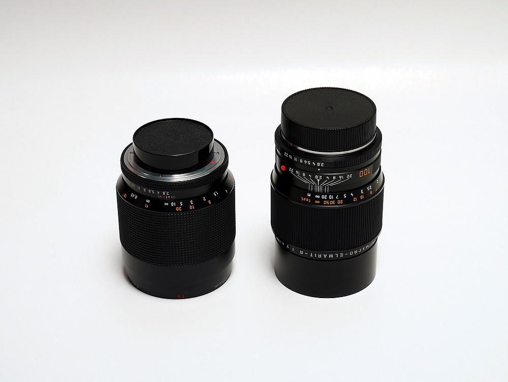 CONTAX 100mm 1:2.8 Makro-Planar versus Leica 100mm 1:2.8 A-M-E