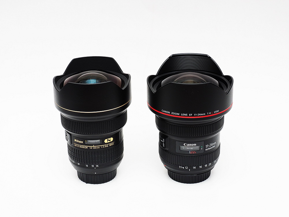 Canon EF 11-24mm F4L versus Nikon AF-S 14-24mm F2.8G