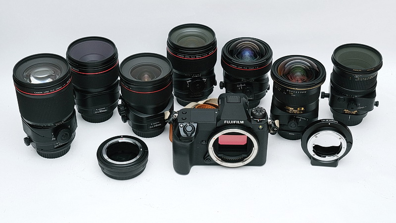 FUJIFILM GFX50S II with Canon TS-E lenses & Nikon PC-E lenses